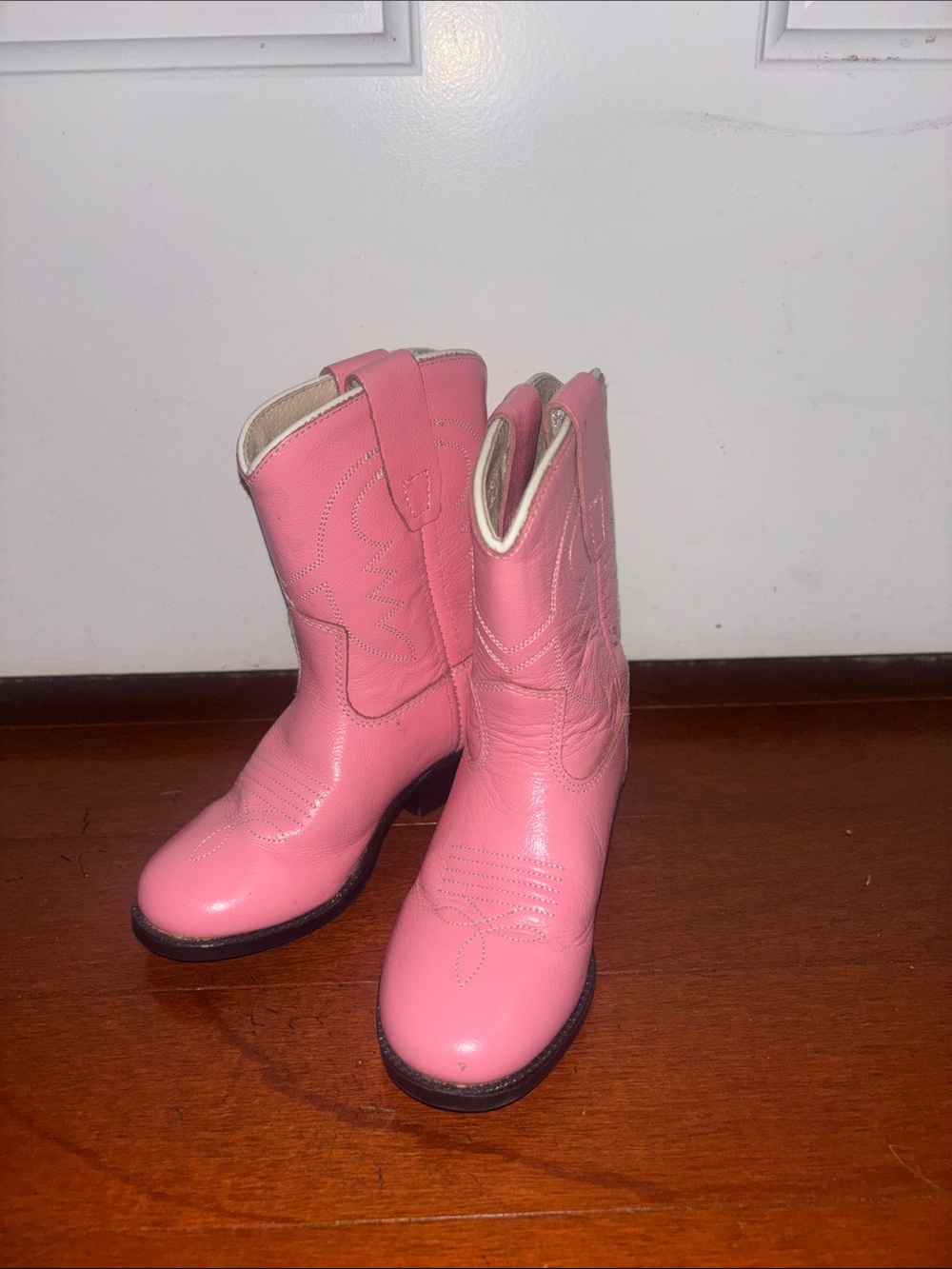 Kids Pink Western Cowboy Boots